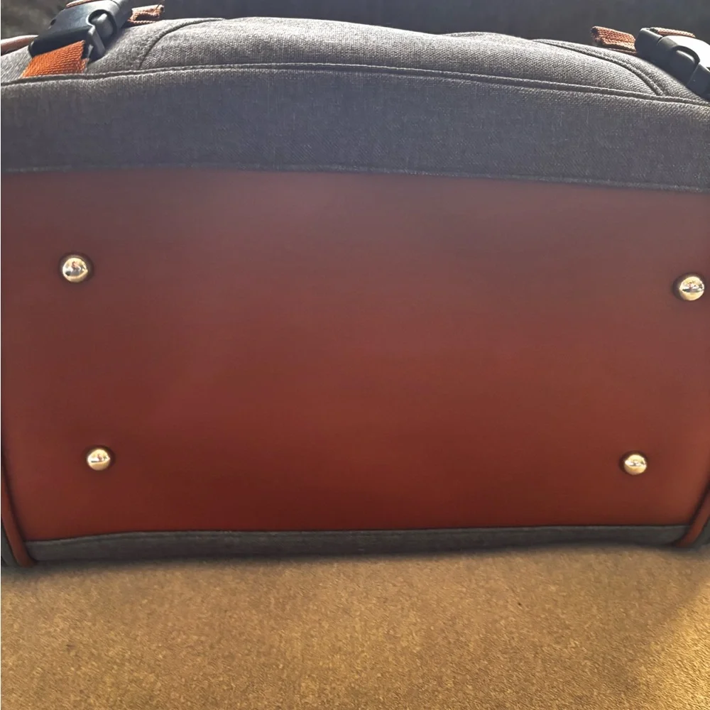 Gray and Brown Dog Carrier